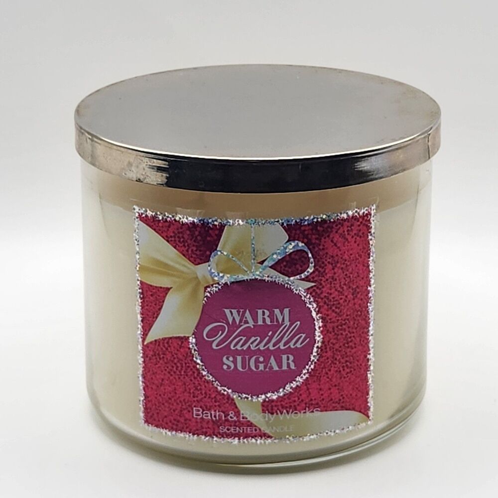 Bath & Body Works Candle WARM VANILLA SUGAR Large 3-Wick 14.5 oz